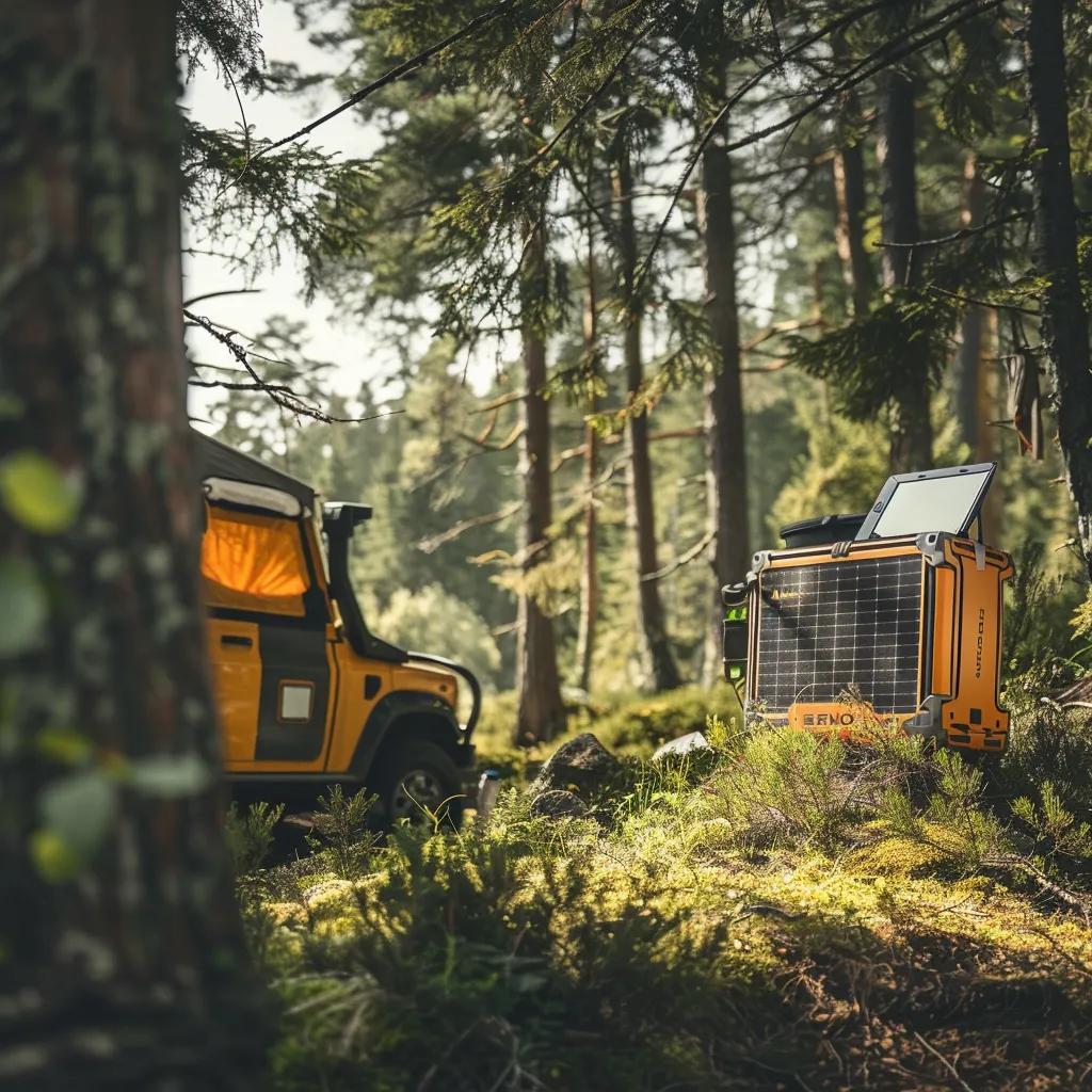 Off-grid power during a camping trip using a Bioenno battery