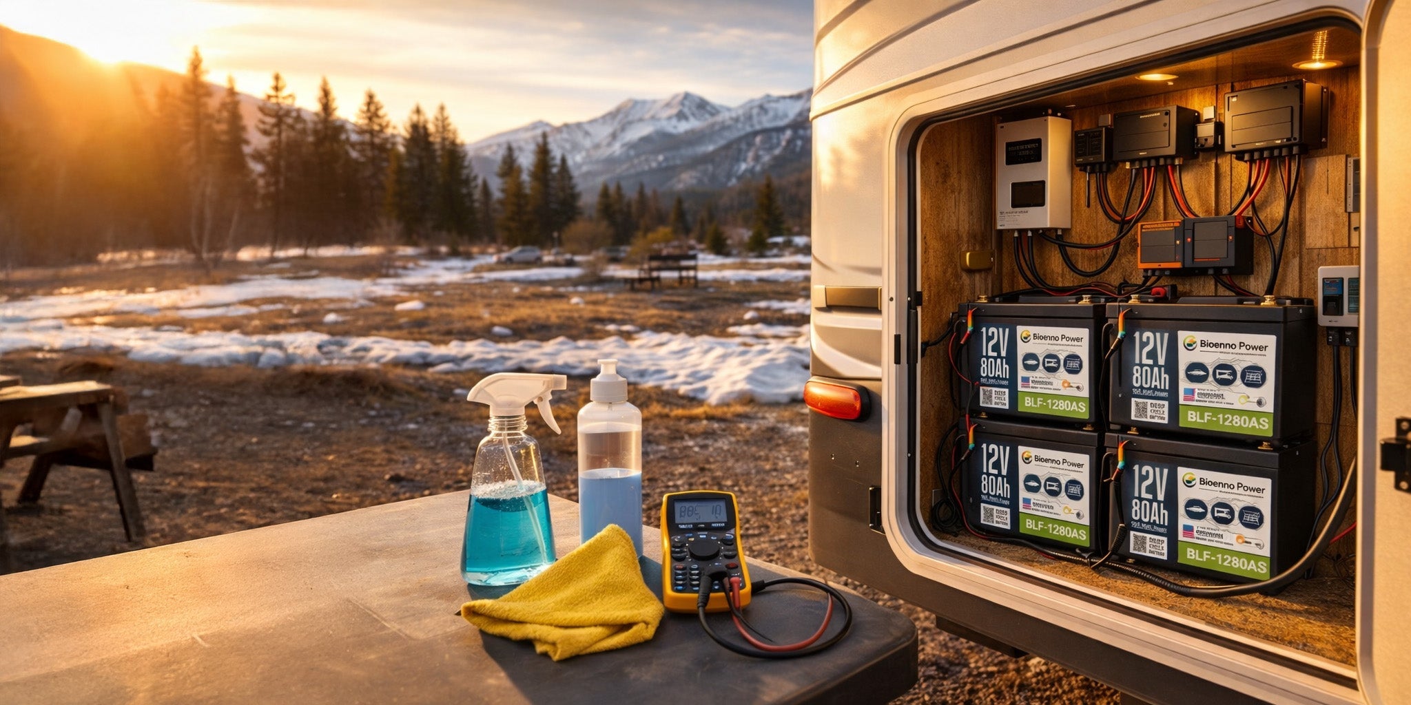 Prepare Your RV Battery System for Spring Travel