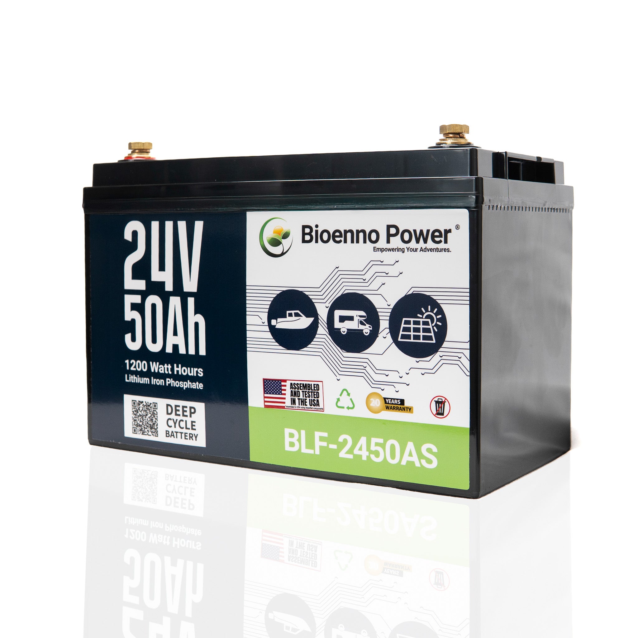 24V, 50Ah LFP Battery (ABS, BLF-2450AS)