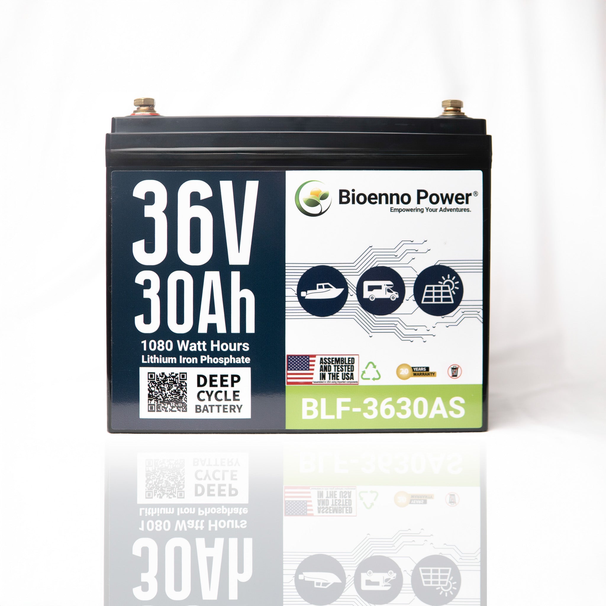 36V, 30Ah LFP Battery (ABS, BLF-3630AS)