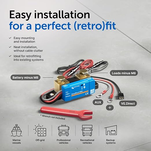 Bluetooth Victron Shunt Meter (300A)