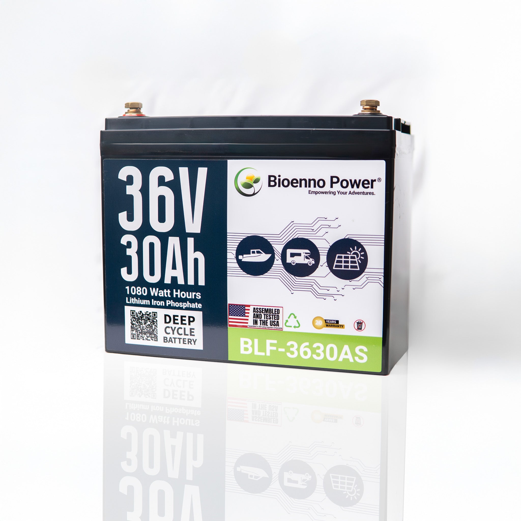 36V, 30Ah LFP Battery (ABS, BLF-3630AS)