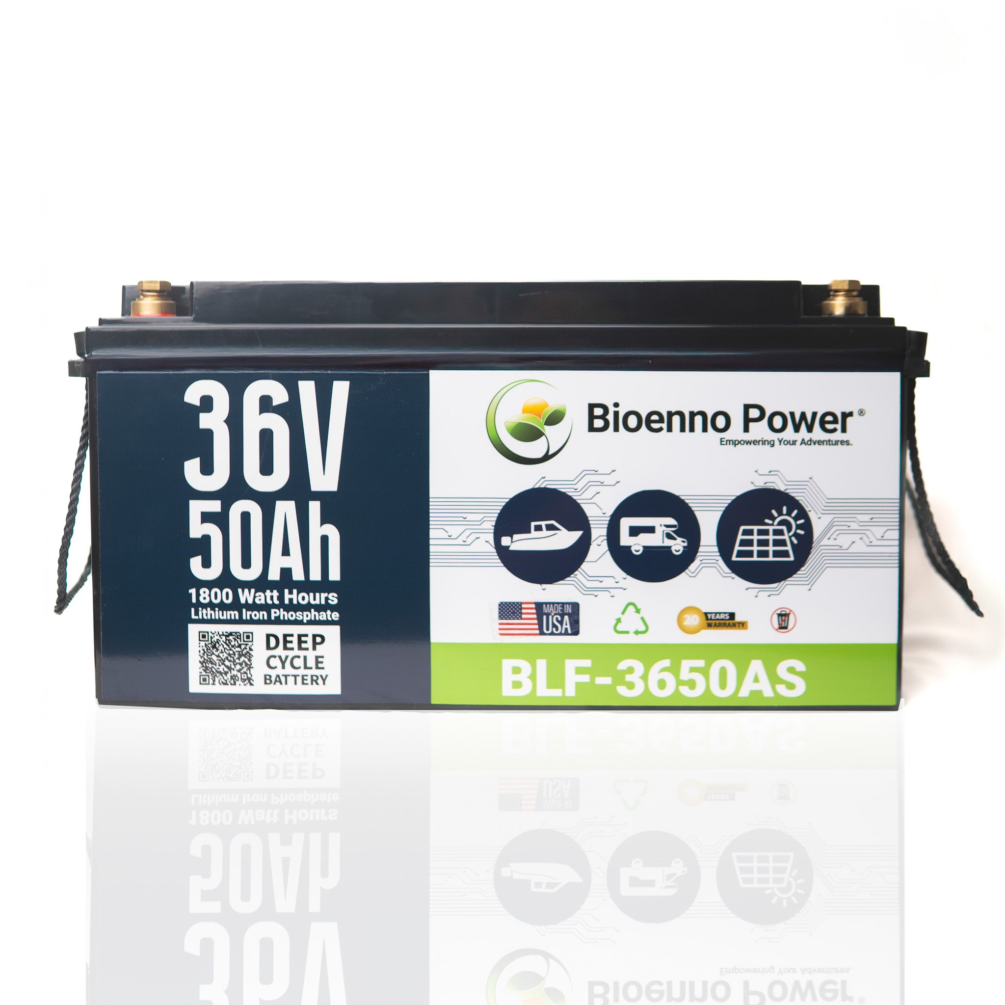 36V, 50Ah LFP Battery (ABS, BLF-3650AS)