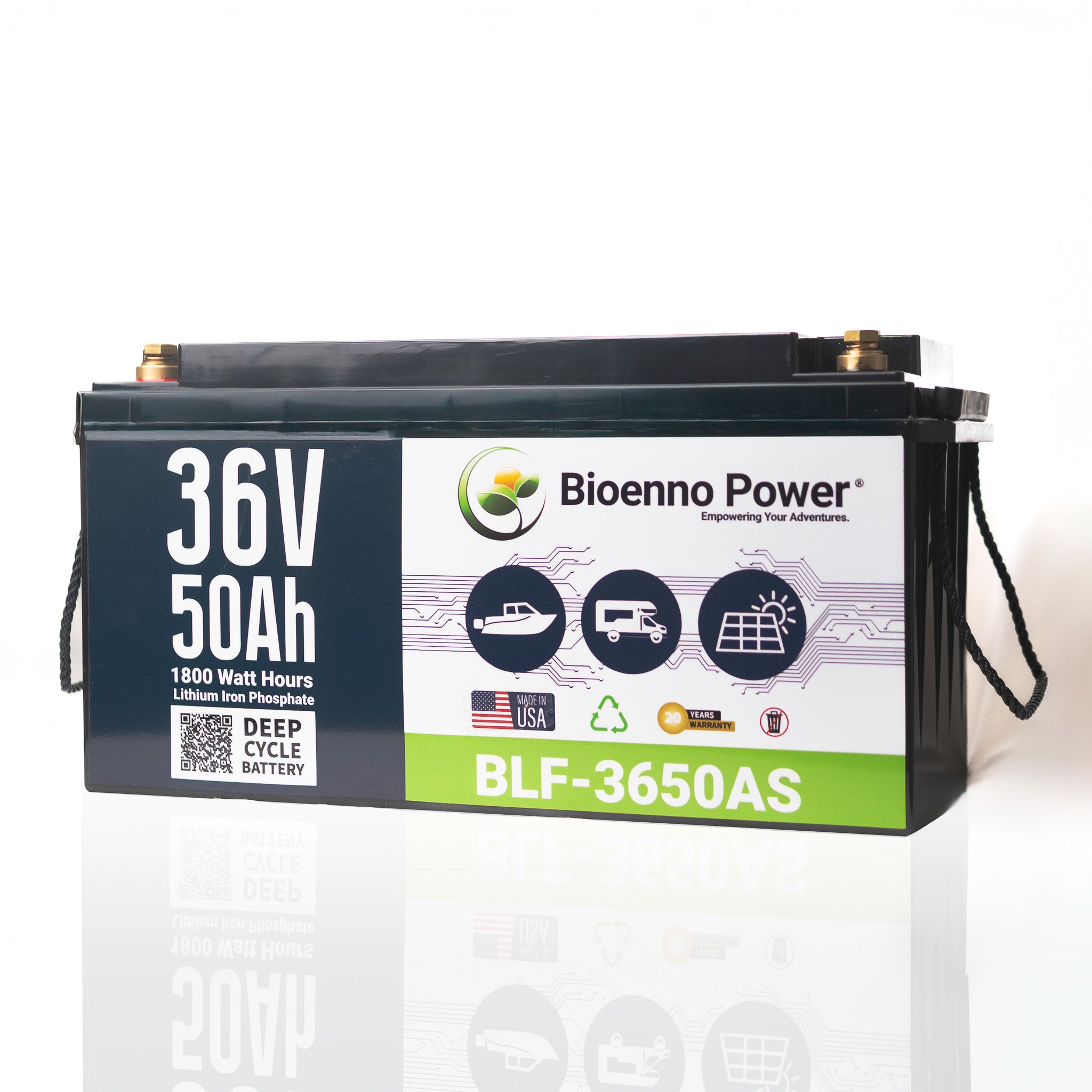 36V, 50Ah LFP Battery (ABS, BLF-3650AS)