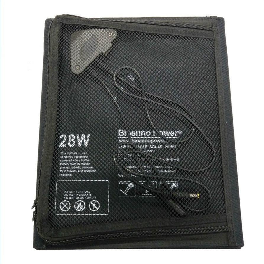 28 Watt Foldable Solar Panel for Charging Power Packs (BSP-28)